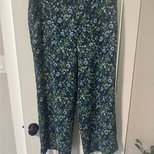 LOFT Vibrant Floral Print Pants